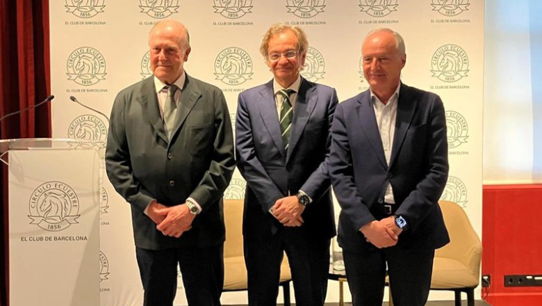 ep el presidente del circulo ecuestre enrique lacalle el consejero delegado de colonial sfl pere