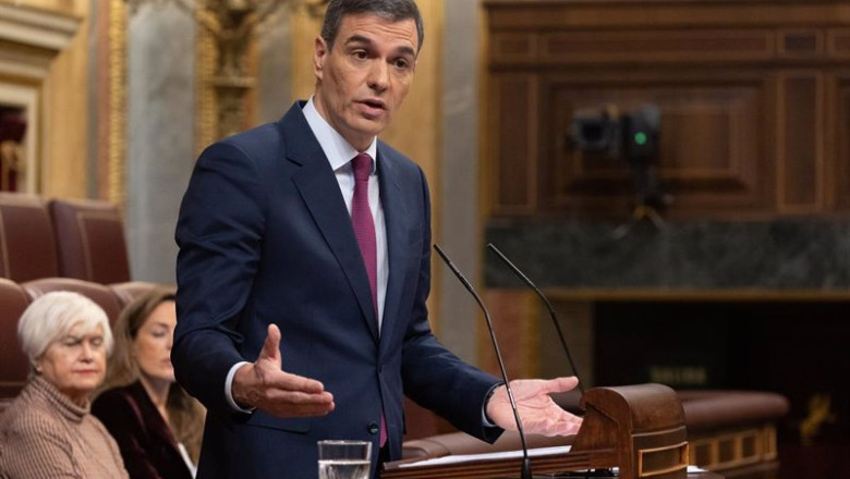 ep el presidente del gobierno pedro sanchez interviene durante un pleno en el congreso de los ep el presidente del gobierno pedro sanchez interviene durante un pleno en el congreso de los