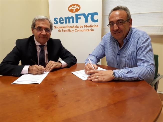 Firma del acuerdo entre semFYC y SEFAP | SEMFYC ep firmaacuerdosemfycsefap