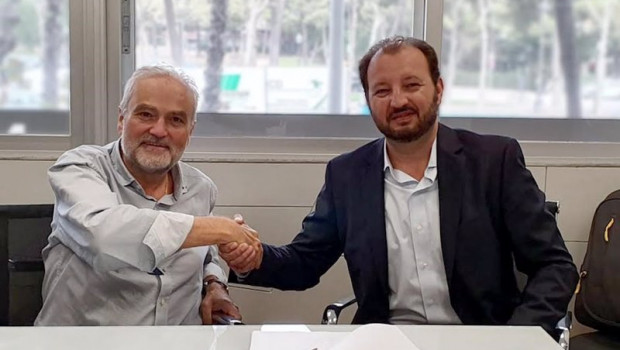 ep joan ramon font quer director general financiero iss y jaime thiebaut consejero delegado aramark