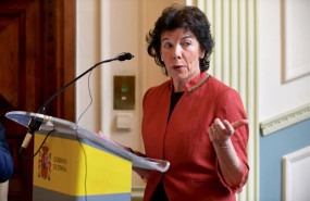 ep la ministra de educacion y portavoz del gobierno isabel celaa en un acto en el palacio chavarri