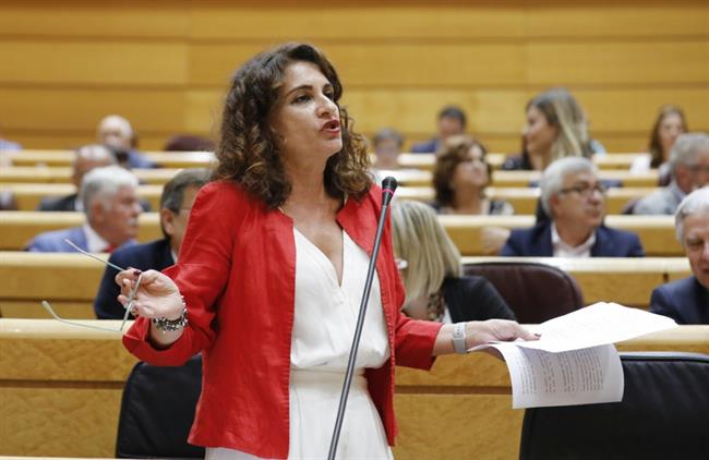 La ministra de Hacienda, María Jesús Montero, en el Senado | MARTA JARA/EUROPA PRESS ep la ministrahacienda maria jesus montero ensenado