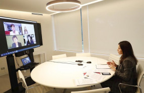 ep la reina letizia se ha reunido este miercoles de forma telematica con la presidenta de la