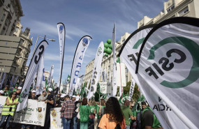 ep manifestacion de funcionarios convocada por csif a favor de la subida salarial y los servicios