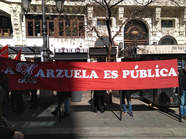 Protesta de los trabajadores del INAEM frente a Cultura | EUROPA PRESS ep protestalos trabajadoresinaem frentecultura