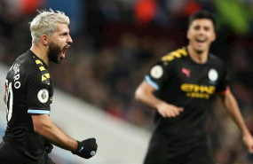 ep sergio aguero celebra un gol del manchester city