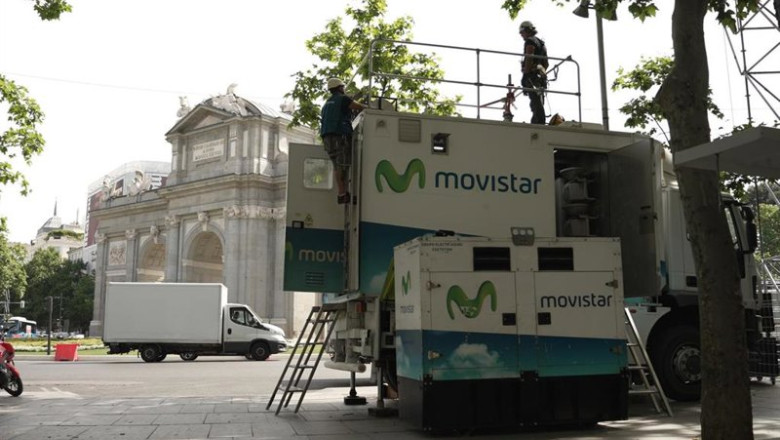 ep telefonica despliega su mayor refuerzo de red en madrid cataluna y canarias como colaborador