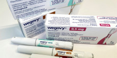 des stylos injecteurs et des boites de wegovy le medicament amaigrissant de novo nordisk sont montres dans cette photo d illustration a oslo 
