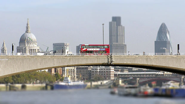 dl city of london bridge bus finance skyline river thames pd