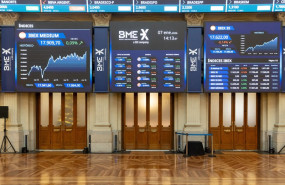 ep archivo   interior del edificio de la bolsa a 7 de enero de 2026 en madrid espana la cotizacion