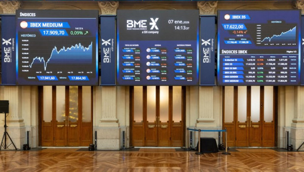 ep archivo   interior del edificio de la bolsa a 7 de enero de 2026 en madrid espana la cotizacion