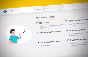 ep captura de la web de correos en la que aparece el nuevo numero de telefono