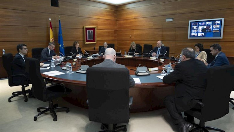 Carmen Calvo preside la primera reunión del Comité de Situación de Estado de Alarma en La Moncloa | MONCLOA ep carmen calvo preside la primera reunion del comite de situacion de estado de alarma en la moncloa