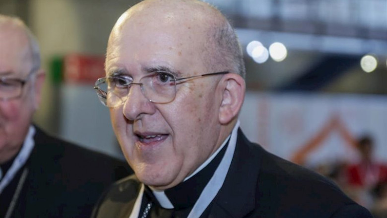 El arzobispo de Madrid, el Cardenal Carlos Osoro, en la apertura del Congreso de los Laicos 2020 en el Pabellón de Cristal de la Casa de Campo de Madrid (España), a 14 de febrero de 2020. | Ricardo Rubio - Europa Press ep el arzobispo de madrid el cardenal carlos osoro en la apertura del congreso de los laicos 2020 en