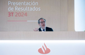 ep el ceo hector grisi durante la presentacion del tercer trimestre 2024 por el banco santander en