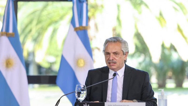 El presidente de Argentina, Alberto Fernández. | Esteban Collazo/Prensa Presidenc / DPA ep el presidente de argentina alberto fernandez