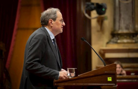 ep el presidente de la generalitat quim torra en el pleno monografico sobre las mujeres en el