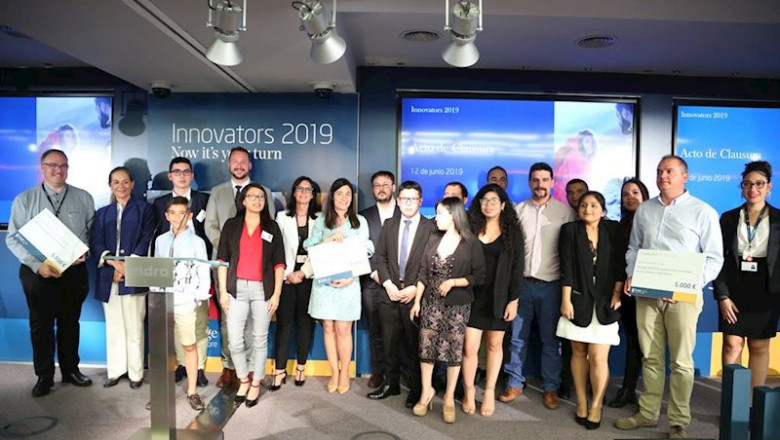 Ganadores y participantes en la final de Innovators 2019, la iniciativa de intraemprendimiento corporativo de Indra | INDRA - Archivo ep ganadores y participantes en la final de innovators 2019 la iniciativa de intraemprendimiento