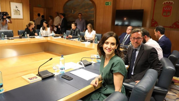 ep la candidatappla presidenciala comunidad isabel diaz ayuso durantereunionla juntaportavoceslos grupos parlamentariosla asambleamadrid