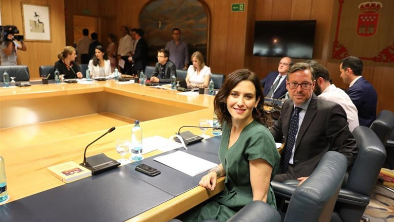 ep la candidatappla presidenciala comunidad isabel diaz ayuso durantereunionla juntaportavoceslos grupos parlamentariosla asambleamadrid