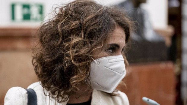 ep la ministra de hacienda maria jesus montero ofrece declaraciones a los medios en una sesion