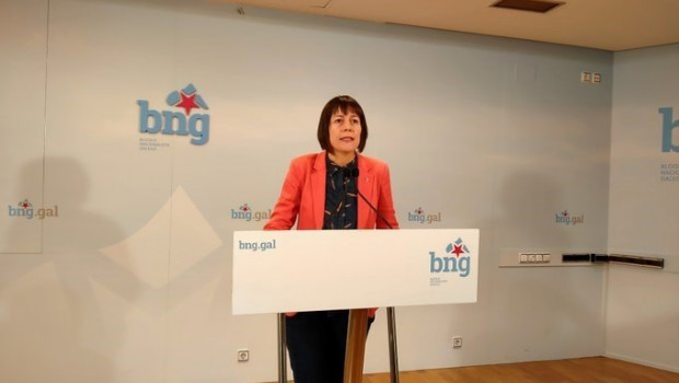 ep la portavoz nacional del bng ana ponton en una rueda de prensa tras reunirse con la executiva