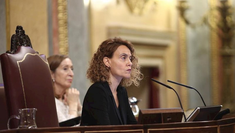 La presidenta del Congreso, Meritxell Batet, durante el pleno de sesión de control al Gobierno | Eduardo Parra - Europa Press ep la presidenta del congreso meritxell batet durante el pleno de sesion de control al gobierno