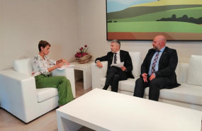 ep la presidenta del gobierno de navarra maria chivite el ministro del interior en funciones