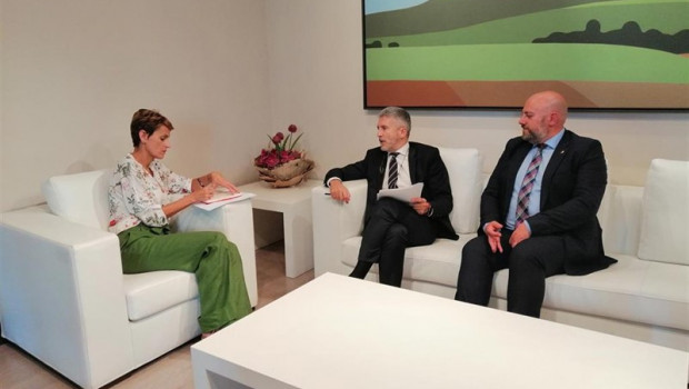 ep la presidenta del gobierno de navarra maria chivite el ministro del interior en funciones