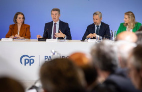 ep la secretaria general del pp cuca gamarra el presidente del pp alberto nunez feijoo el