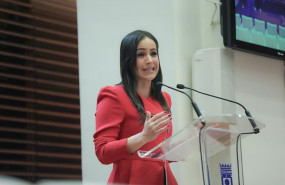 ep la vicealcaldesa de madrid begona villacis durante una rueda de prensa