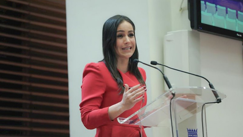 ep la vicealcaldesa de madrid begona villacis durante una rueda de prensa