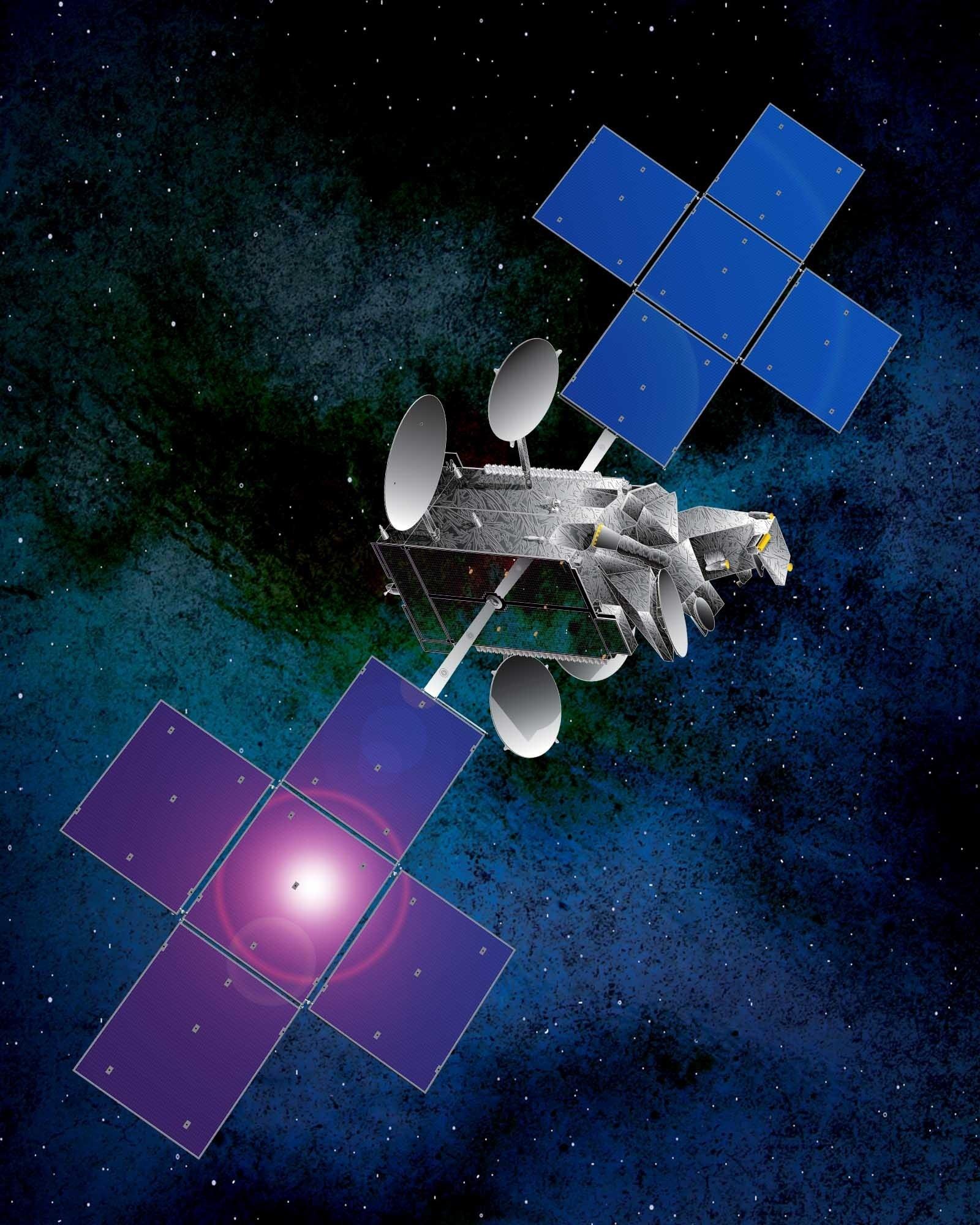 Maqueta Del Satélite Amazonas 3 | HISPASAT ep maquetasatelite amazonas 3