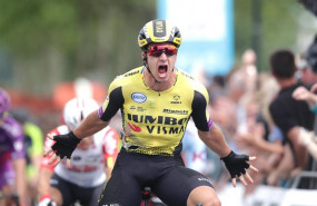 ep vernisse - 20-06-2019 cycling zlm tour 4 riders in the lead in the zlm tour dylan groenewegen wins the sprint in the 1st stage of the zlm tour