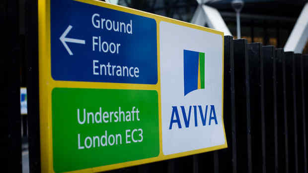 dl aviva insurance finance logo sign london ftse 100