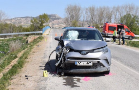 ep accidente de trafico en bunuel con dos menores atropelladas
