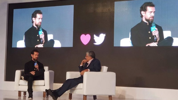ep archivo   el empresario jack dorsey en india