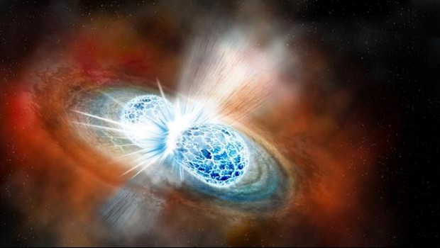 ep artists concept of the explosive collision of two neutron stars