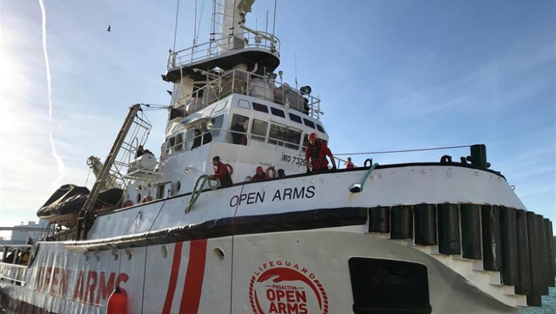 El barco Open Arms en el puerto de Barcelona | EUROPA PRESS - Archivo ep barco open armspuertobarcelona