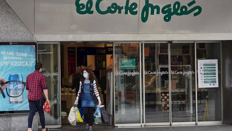 ep el corte ingles unicamente abre su supermercado durante el estado de alarma decretado por el