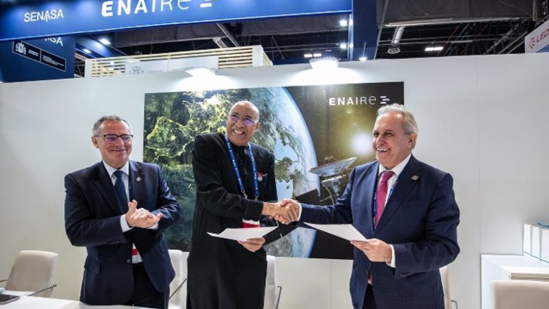 El director general de ASECNA, Mohamed Moussa y el director general de Enaire, Ángel Luis Arias | ENAIRE ep el director general de asecna mohamed moussa y el director general de enaire angel luis arias