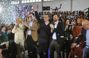 ep el expresidente del gobierno mariano rajoy el candidato del pp al 5a y el presidente del partido