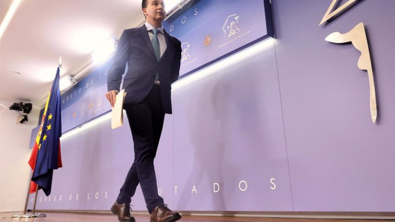 El portavoz del PSOE en el Congreso, Héctor Gómez, tras una Junta de Portavoces en el Congreso | Eduardo Parra - Europa Press ep el portavoz del psoe en el congreso hector gomez tras una junta de portavoces en el congreso