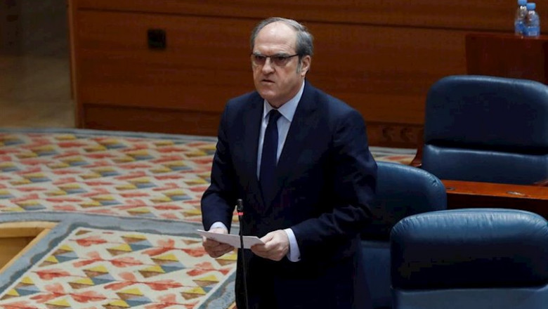 El portavoz socialista, Ángel Gabilondo, durante su intervención en la Asamblea de Madrid. Archivo. | Pool ep el portavoz socialista angel gabilondo durante su intervencion en la asamblea de madrid archivo