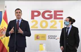 ep el presidente del gobierno pedro sanchez junto al vicepresidente pablo iglesias