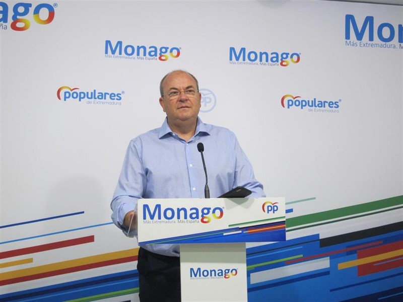 ep el presidente del pp de extremadura jose antonio monago en rueda de prensa