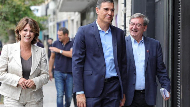 ep i-d la ministra de justicia en funciones dolores delgado el presidente del gobierno en funciones