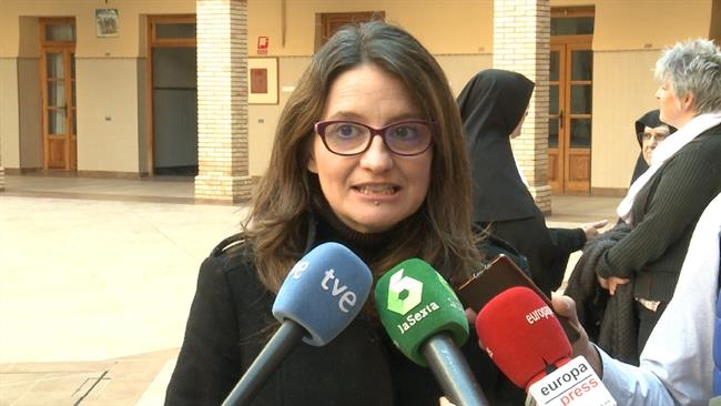Mónica Oltra atiende a los medios de comunicación en imagen de archivo | Europa Press ep monica oltra atiendelos medioscomunicacionimagenarchivo