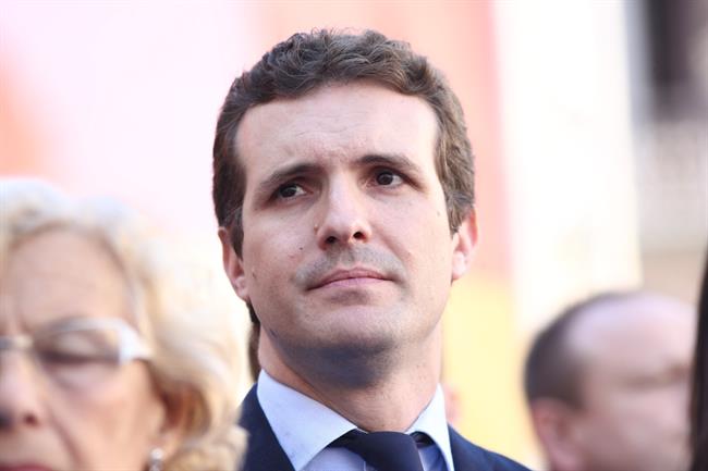 Pablo Casado en el homenaje a Miguel Ángel Blanco en la Plaza de la Villa | EUROPA PRESS ep pablo casadohomenajemiguel angel blancola plazala villa