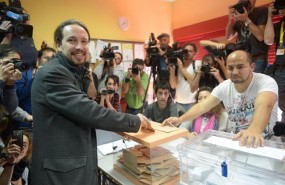 ep pablo iglesias votandolas elecciones generalesdiciembre2015